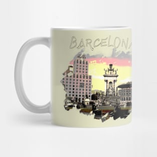 Plaza Catalunya Barcelona Mug